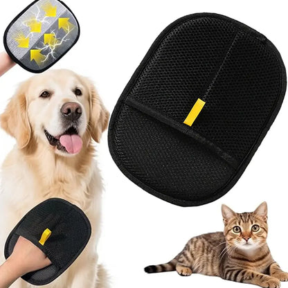 Electrostatic Pet Hair Removal Gloves for Dogs and Cats - Reusable Solution for Carpets, Couches, and Clothing