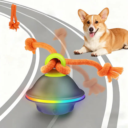 Interactive Automatic Rolling Toy Ball with Rope for Small to Medium Dogs and Cats - Boredom Relief Solution