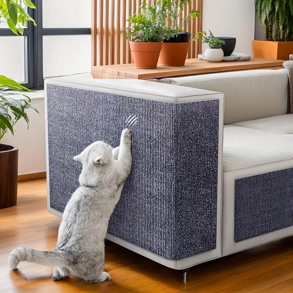 DIY Self-Adhesive Cat Scratching Pad - 40x100 cm Durable Wall and Sofa Protector