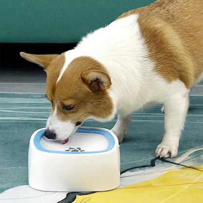 Premium No-Spill Pet Water Bowl with Slow Feeder Design for Dogs and Cats