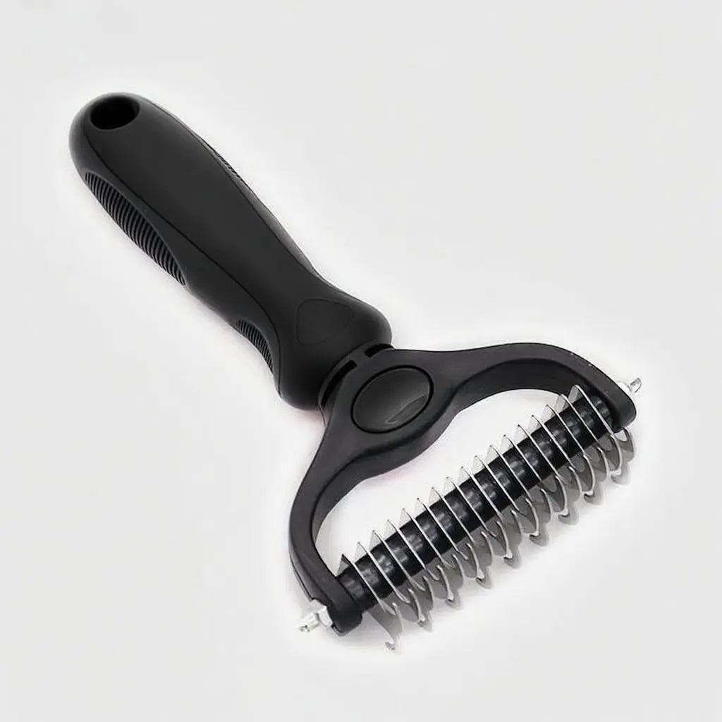 Professional Dual-Sided Pet Grooming Brush for Dogs and Cats - Effective Shedding Tool for Regular Maintenance and Reduced Shedding