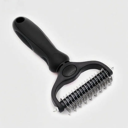 Professional Dual-Sided Pet Grooming Brush for Dogs and Cats - Effective Shedding Tool for Regular Maintenance and Reduced Shedding