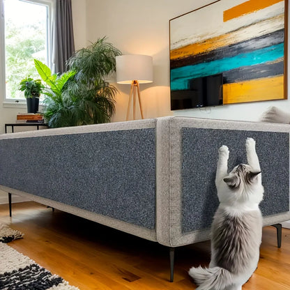 DIY Self-Adhesive Cat Scratching Pad - 40x100 cm Durable Wall and Sofa Protector